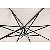 Sunfun Parasol de jardín Corfu (Crudo, Diámetro de cobertura: 400 cm) | BAUHAUS