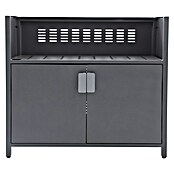 Sunfun Cocina exterior con estantería Kendra (Antracita, An x Pr x Al: 100 x 60 x 88 cm, Aluminio) | BAUHAUS