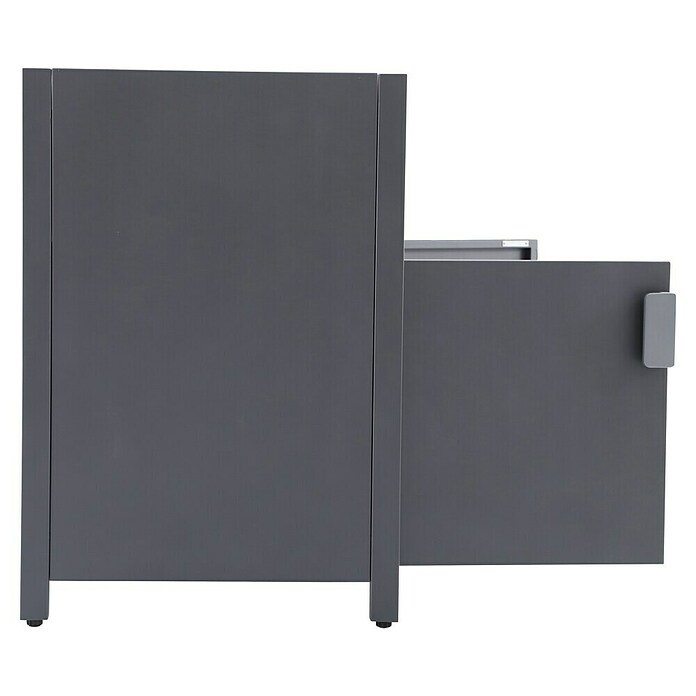 Sunfun Cocina exterior con estantería Kendra (Antracita, An x Pr x Al: 100 x 60 x 88 cm, Aluminio) | BAUHAUS
