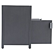 Sunfun Cocina exterior con estantería Kendra (Antracita, An x Pr x Al: 100 x 60 x 88 cm, Aluminio) | BAUHAUS