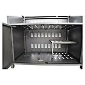 Sunfun Cocina exterior con estantería Kendra (Antracita, An x Pr x Al: 100 x 60 x 88 cm, Aluminio) | BAUHAUS