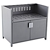 Sunfun Cocina exterior con estantería Kendra (Antracita, An x Pr x Al: 100 x 60 x 88 cm, Aluminio) | BAUHAUS