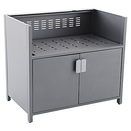 Sunfun Cocina exterior con estantería Kendra (Aluminio/Acero, Antracita)