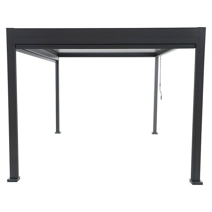 Sunfun Milos Pérgola estándar con laterales (L x An x Al: 294 x 386 x 235 cm, Aluminio, Antracita) | BAUHAUS