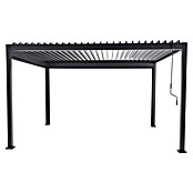 Sunfun Milos Pérgola estándar con laterales (L x An x Al: 294 x 386 x 235 cm, Aluminio, Antracita) | BAUHAUS
