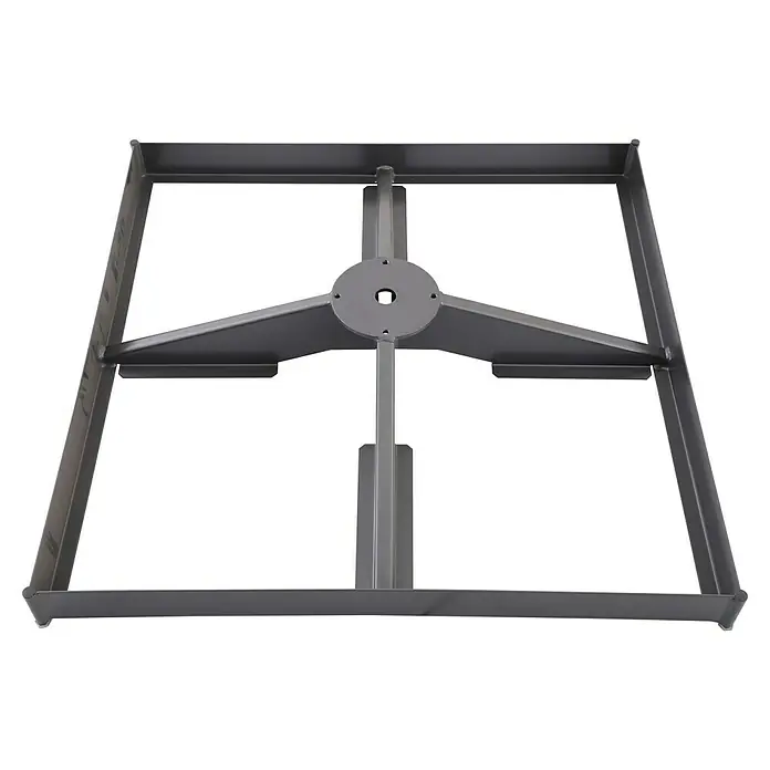 Sunfun Base de parasol Calandra - 85 x 85 cm, Negro - Estructura metálica para construcción estable. Marco duradero para diversas aplicaciones.