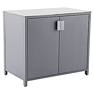 Sunfun Cocina exterior Kendra (Antracita, An x Pr x Al: 100 x 60 x 88 cm, Aluminio)