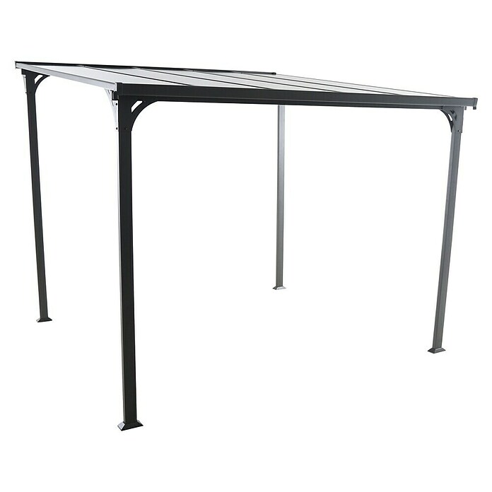 Sunfun Pérgola adosada (L x An: 300 x 300 cm, Antracita)