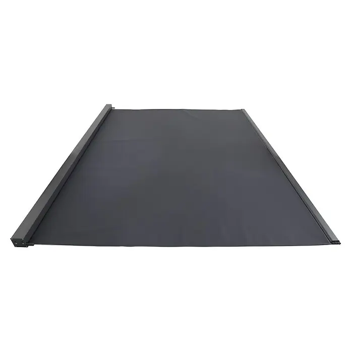 Sunfun Milos Panel lateral - An x Al: 368 x 217 cm, Antracita, Para pérgola con laterales Milos, Profundidad: 8,5 cm - Toldo de patio negro para uso en exteriores. El toldo proporciona sombra y protección contra el sol y el clima.