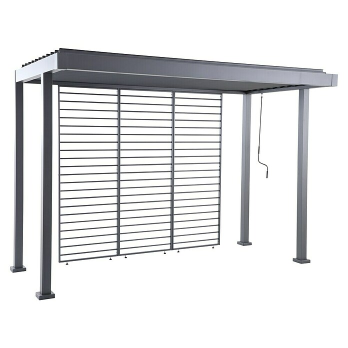 Sunfun Pérgola para barbacoa Laos (An x Pr: 342 x 168 cm, Color del armazón: Negro, Aluminio) | BAUHAUS