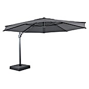 Sunfun Parasol de jardín Corfu (Antracita, Diámetro de cobertura: 400 cm) | BAUHAUS