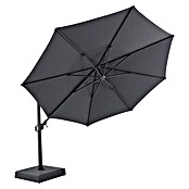 Sunfun Parasol de jardín Corfu (Antracita, Diámetro de cobertura: 400 cm) | BAUHAUS