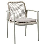 Sunfun Solo Silla de jardín (L x An x Al: 63 x 67 x 85 cm, Beige, Aluminio/Olefina, Apilable) | BAUHAUS
