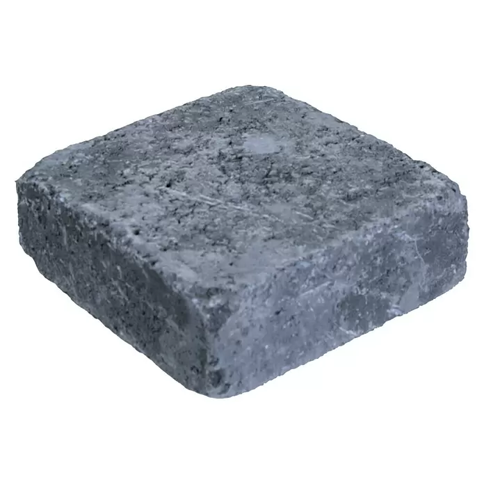Pflasterstein Times - Anthrazit, 20 x 20 x 7 cm, Quadratisch - Grauer Betonpflasterstein mit rauer Textur.