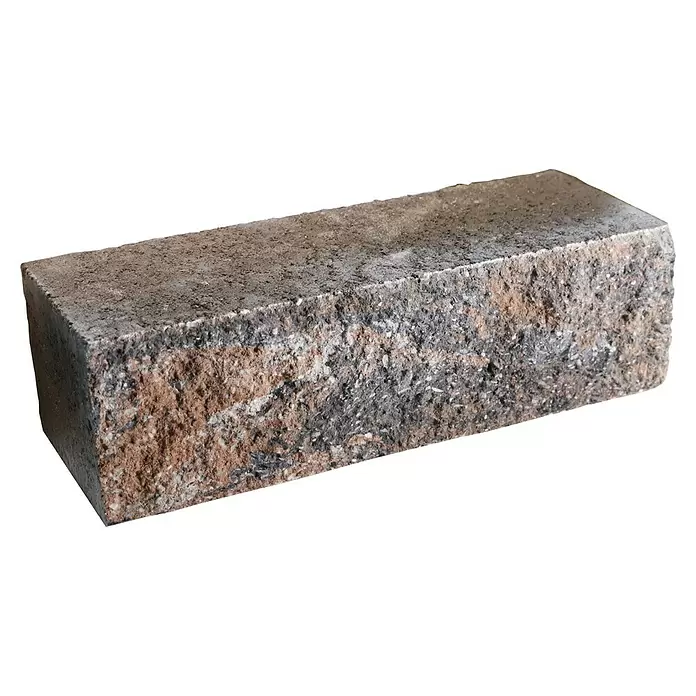 EHL Mauerstein Anzio Light - 50 x 18 x 15 cm, Muschelkalk, Beton - Rechteckiger Betonstein mit rauer, texturierter Oberfläche und gemischten Braun-Grau-Tönen.