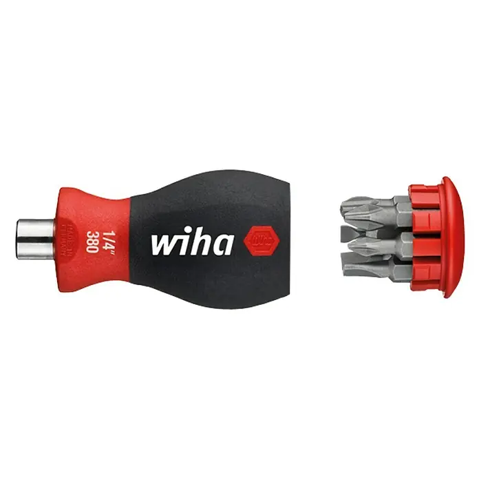 Wiha Mini-Schraubendreher-Set Stubby - 7 -tlg., Geeignet für: Schlitz und Kreuzschlitz PH - Wiha Stubby Schraubendreher mit Bitmagazin. Der Schraubendreher ist kompakt und ideal für enge Platzverhältnisse.