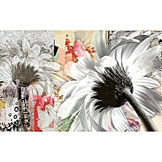 Cenefa para baldosas Flores (25 x 40 cm, Multicolor)