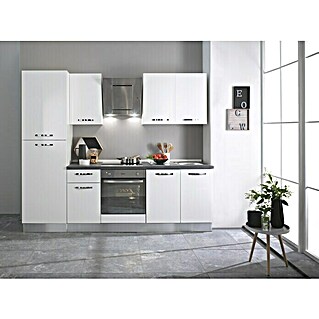 Marinelli Cucine Vormontierte Küchenzeile Laura (Breite: 240 cm, Weiß, Mit Elektrogeräten)