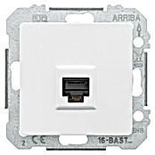 Siemens DELTA Mega Netzwerk-Anschlussdose SIE044103 (Polar Weiß, Glänzend, 1 Stk.) | BAUHAUS
