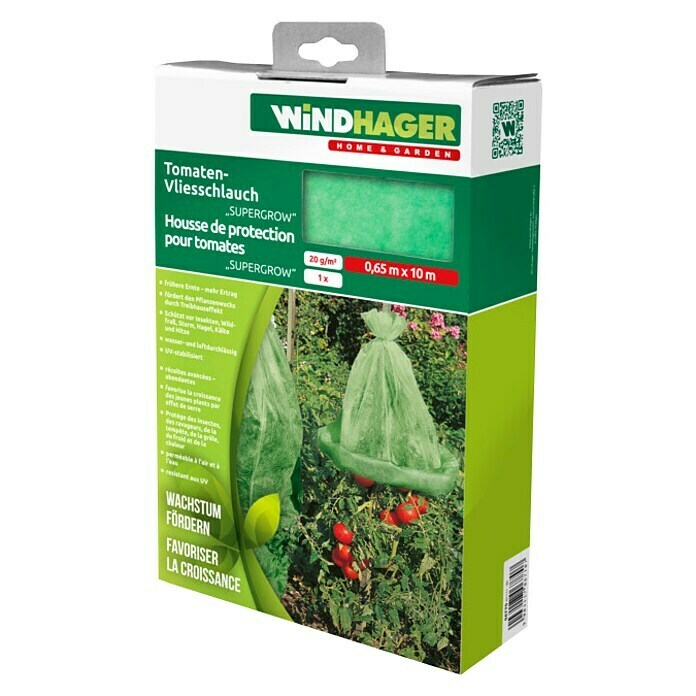 Windhager Tomaten-Vliesschlauch Supergrow (10 x 0,65 m)