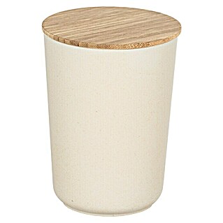 Wenko Bote de cocina Bondy 0,7 l (L x An x Al: 10,5 x 10,5 x 14,5 cm, Bambú, Beige)