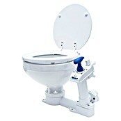 Albin Pump Bordtoilette Manuell Kompakt  (L x B x H: 40 x 45 x 34 cm, Spülsystem: Manuelle Wasserspülung, Weiß)