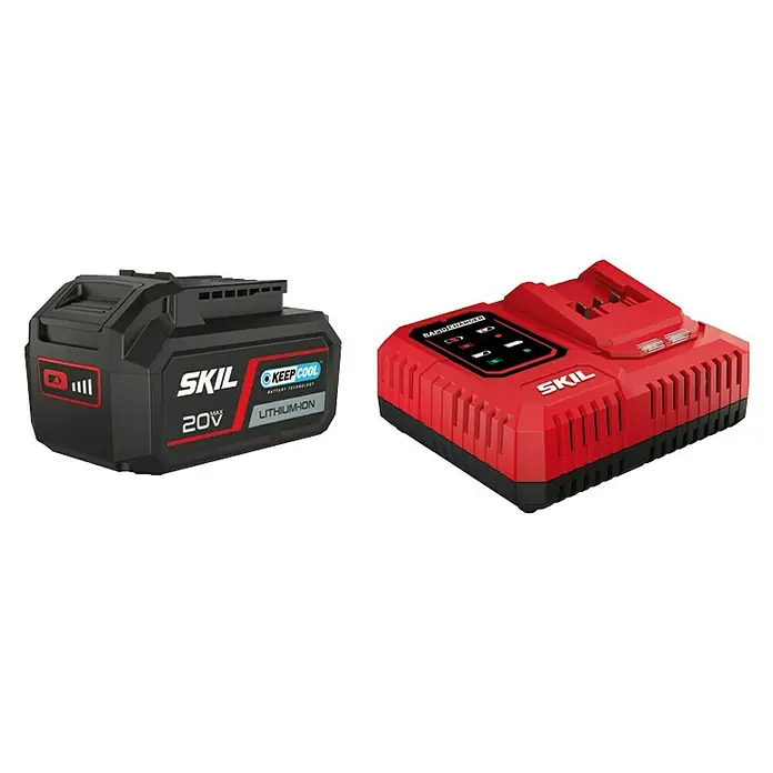 Skil PWRCore 20V Akku & Ladegerät 3111 AA - 20 V, 1 Akku, 4 Ah - SKIL 20V Max Lithium-Ionen-Akku und Schnellladegerät, ideal für kabellose Werkzeuge.