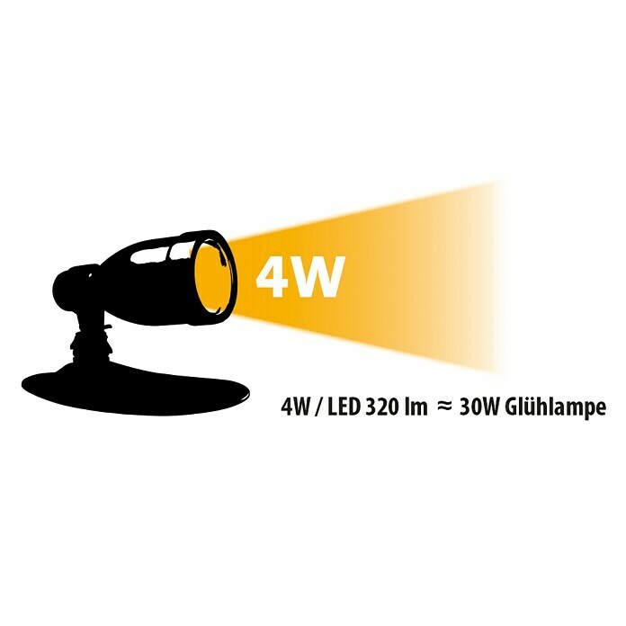 Heissner LED-Spot (Warmweiß, Silber)