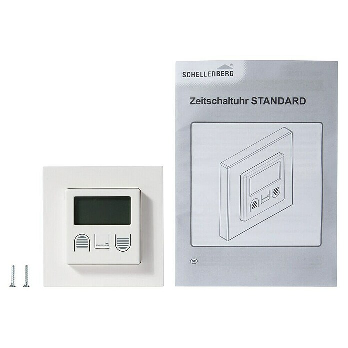 Schellenberg Wochen-Zeitschaltuhr Standard (80 x 80 x 40 mm, Weiß, Unterputz)