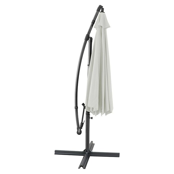 Sunfun Ampelschirm (Natur, Durchmesser: 350 cm)