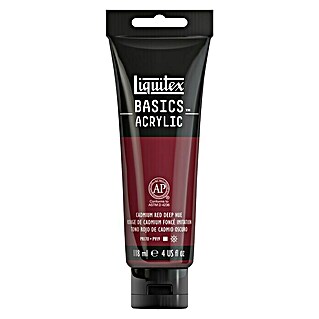 Liquitex Basics Acrylfarbe (Kadmiumrot dunkel, 118 ml)