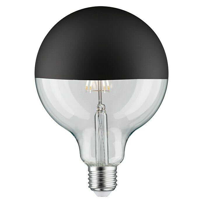 Paulmann LED-Leuchtmittel (E27, Warmweiß, Klar/Schwarz, G125, Matt)