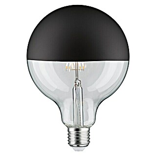 Paulmann LED-Lampe Vintage Globe-Form E27 (E27, Warmweiß, Klar/Schwarz, G125, Matt)