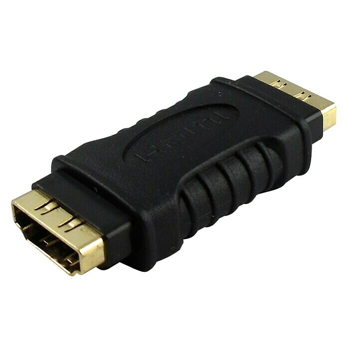 Schwaiger HDMI-Adapter Verbinder2 HDMI-Buchsen, Vergoldete Kontakte Right Side View