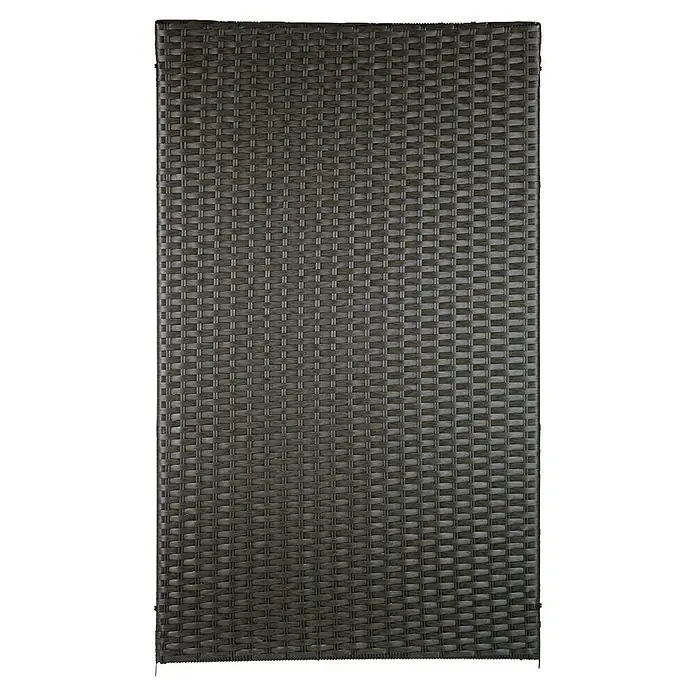 Sichtschutzelement Stockholm - 90 x 150 cm, Dunkelbraun - Nahaufnahme einer braunen geflochtenen Rattan-Raumtrennung, die ein kunstvolles und dekoratives Element für jeden Raum bietet.