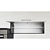Respekta Premium Küchenzeile RP300EGCBO (Breite: 300 cm, Mit Elektrogeräten, Grau Hochglanz)