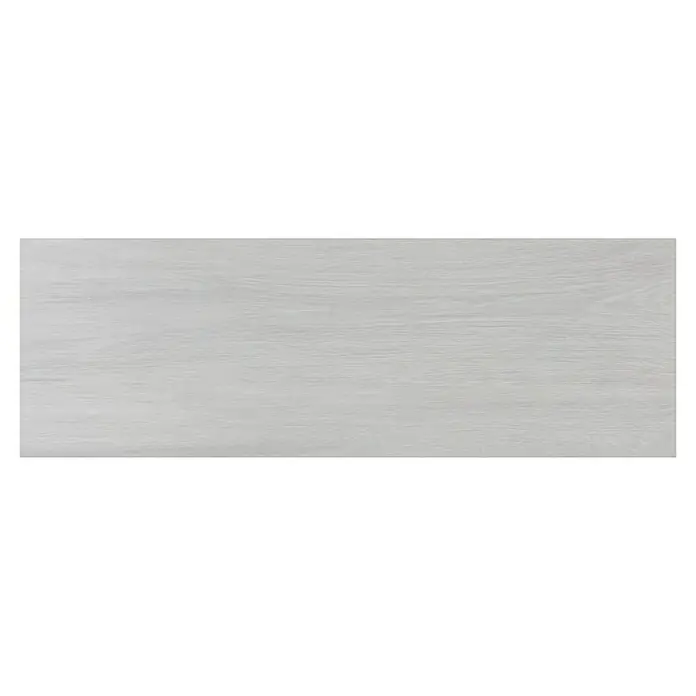 Wandfliese Spa Perla Base - 30 x 90 cm, Grau, Matt - Helle Holzstruktur mit feinen Maserungen, ideal für moderne Möbel und Innenausstattung, die eine natürliche und beruhigende Ästhetik suchen.