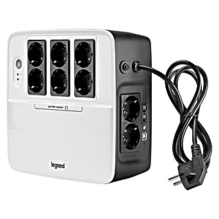 Legrand Base de enchufe múltiple Multiplug (x 8, Blanco, Con interruptor, 600 W)