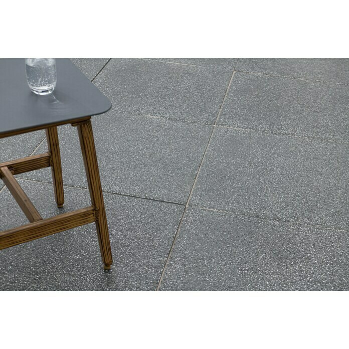 EHL Terrassenplatte Pesaro (Anthrazit, 60 x 60 x 3 cm, Beton)