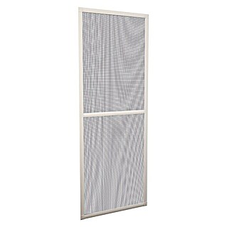 Mosquitera para puerta corredera (An x Al: 100 x 220 cm, Color bastidor: Blanco, Puertas)