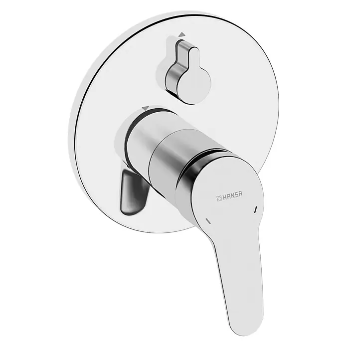 Hansa Mix UP-Badewannenarmatur mit Blueswitch Umsteller - Chrom, Glänzend - Elegantes Chrom-Einhebel-Brausemischersystem von HANSA, ideal für moderne Badezimmer. Es vereint Stil und Funktionalität für ein optimales Duscherlebnis.