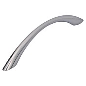 Siro Möbelgriff (161 x 11 mm, Lochabstand: 128 mm, Zinkdruckguss, Glänzend, Verchromt)