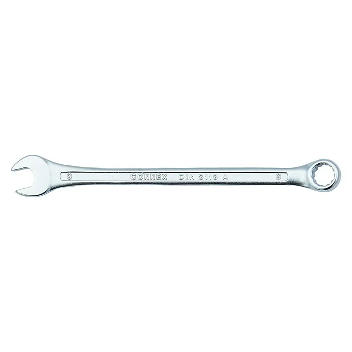 Connex Llave combinada - Ancho de llave: 9 mm - Llave fija Connex de tamaño 9, ideal para diversas tareas de atornillado en taller y afición. Robusta y fabricada con precisión.