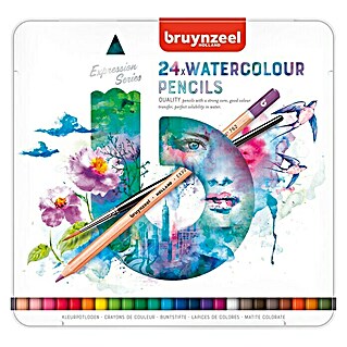 Talens Bruynzeel Set de lápices de dibujo Watercolour (24 ud., Multicolor)