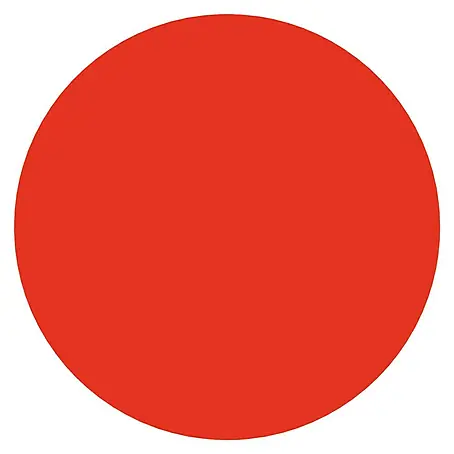 Etiqueta adhesiva punto rojo