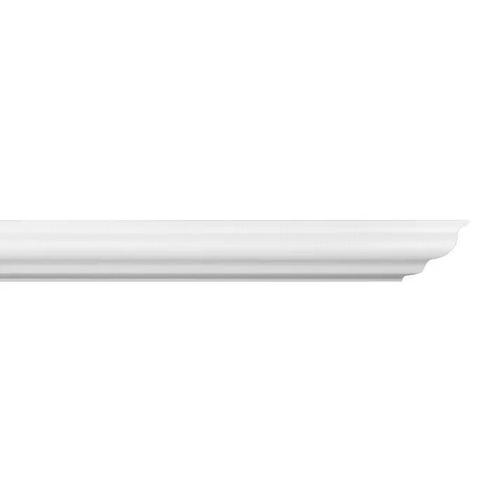 Zierprofil Modern E 36 - 2 m x 40 mm x 40 mm, XPS-Hartschaumplatten - Vorderansicht