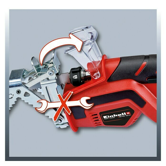 Einhell Power X-Change Akku-Astsäge GE-GS 18 Li-Solo18 V, Ohne Akku, Hubzahl: 1.500 U/min - 2.800 U/min Detail Shot