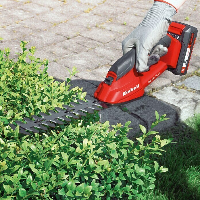 Einhell Power X-Change Akku-Gras- & Strauchschere GE-CG 18 Li-Solo18 V, Li-Ionen, Ohne Akku, 100 mm Use Shot