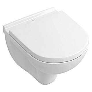 Villeroy & Boch O.novo Wand-WC-Set Compact (Spülrandlos, Ohne Spezialglasur, Spülform: Tief, WC Abgang: Waagerecht, Weiß)