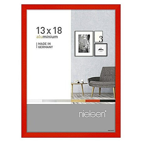Nielsen Alurahmen Pixel (13 x 18 cm, Tornadorot)